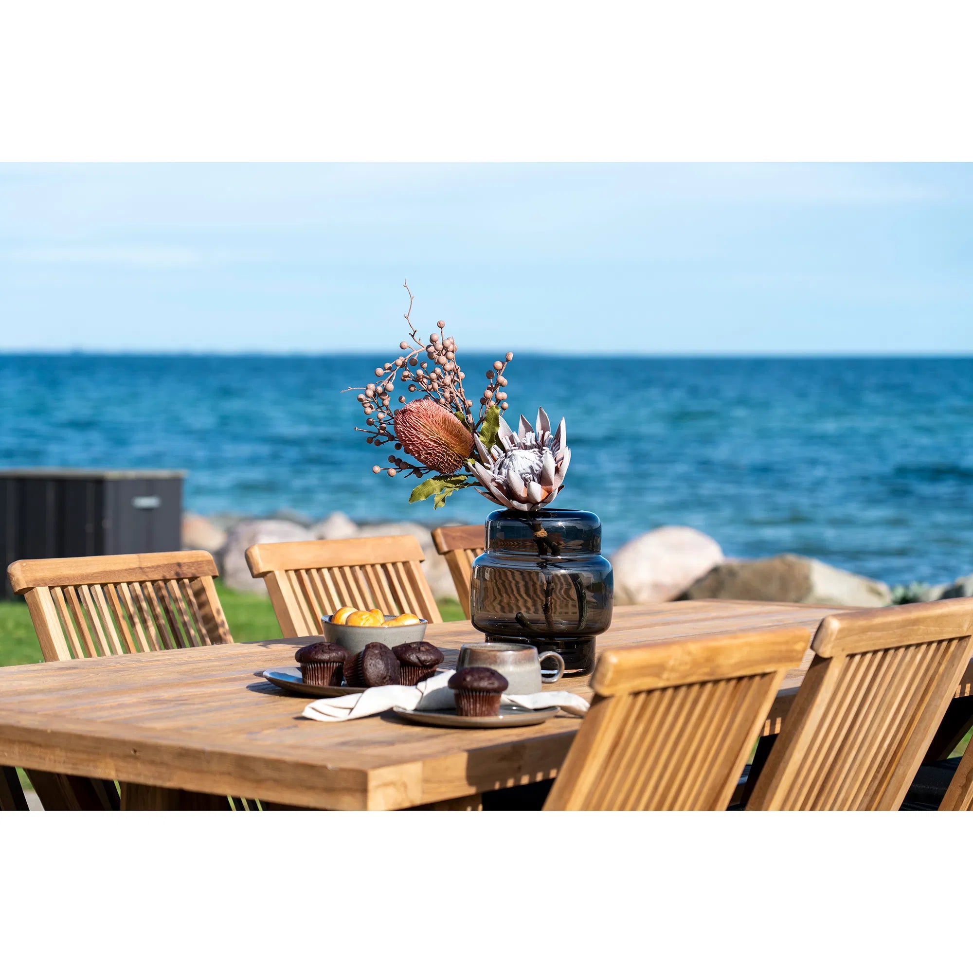 Garten Esstisch Goliath – Teakholz, 240 × 100 cm