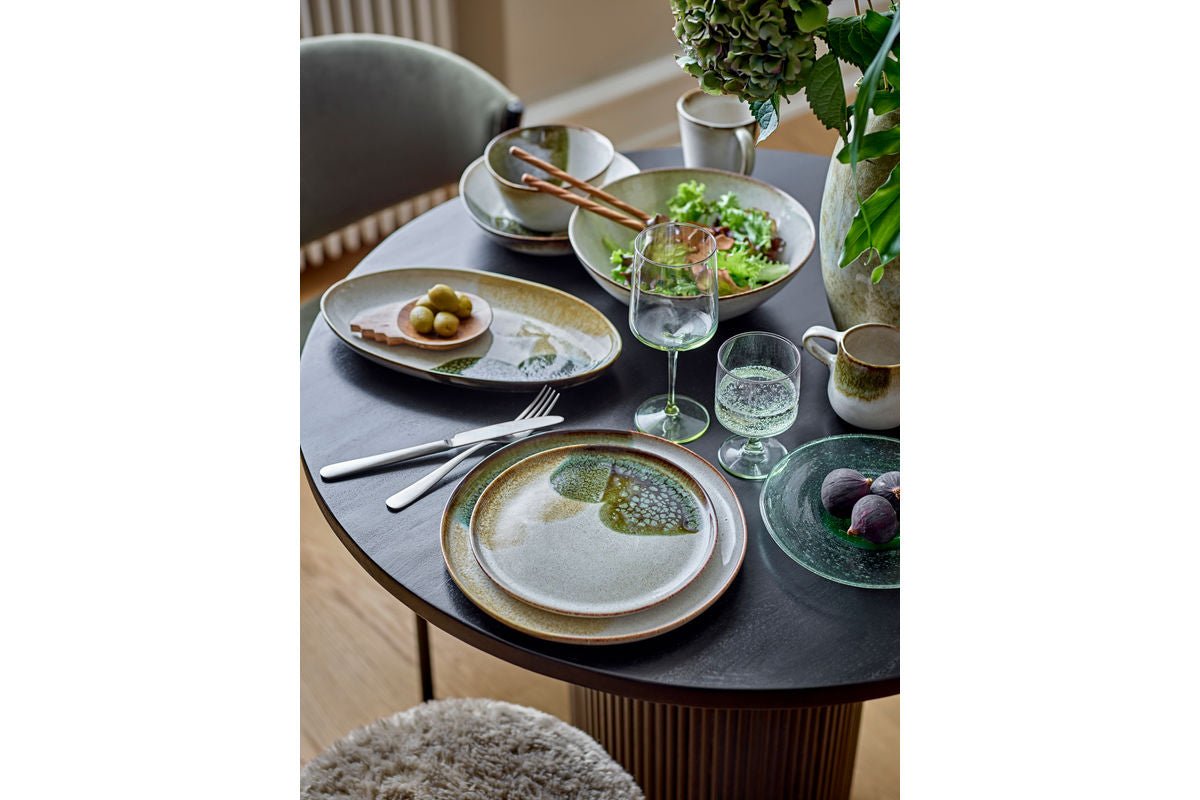 Weingläser Olivia – mit goldgrünen Stielen (6er-Set)