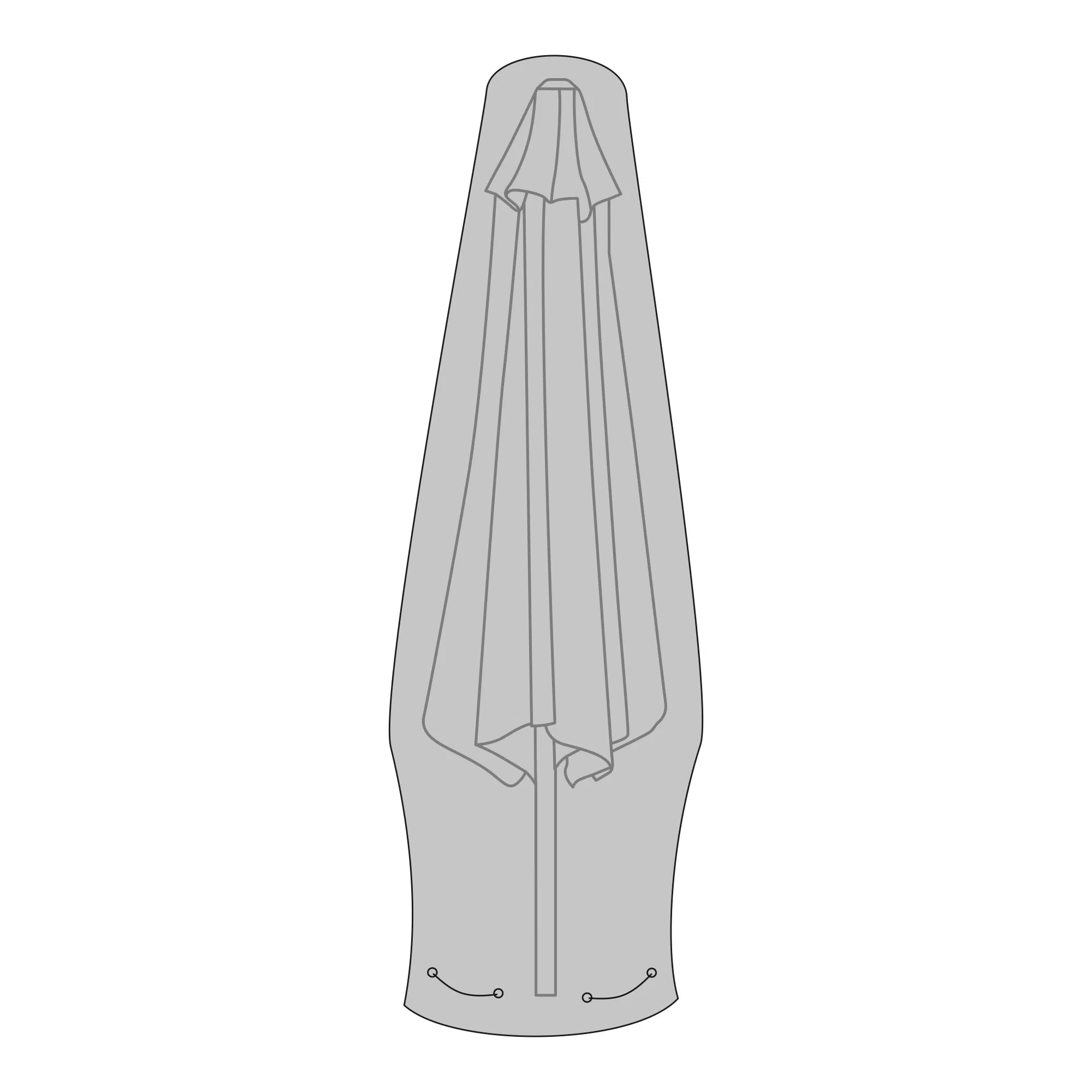 Veltano™ ochranný obal na slnečníky – Ø35/55 × V225 cm