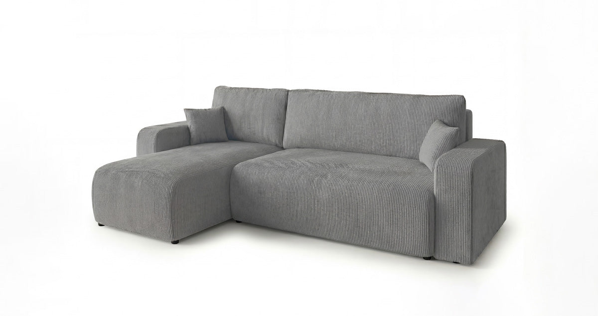 Designer Sofa Calva mit Schlaf- und Klappfunktion in Cord