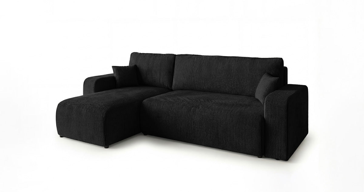Designer Sofa Calva mit Schlaf- und Klappfunktion in Cord