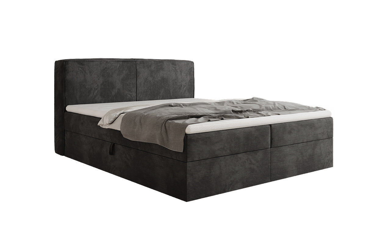Boxspringbett Marea in Cord mit Stauraum
