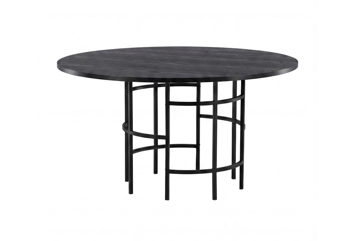 Esstisch Amaya - rundes Design im Industrial-Look