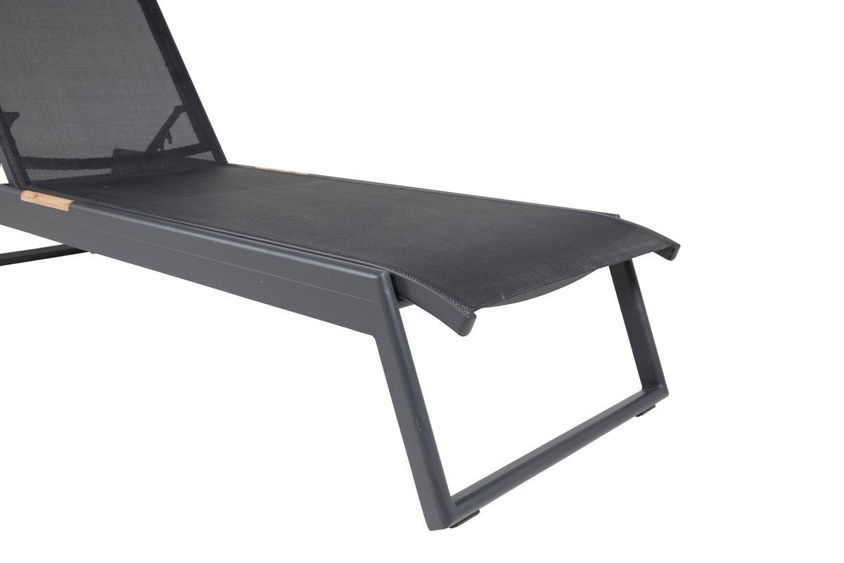 2er Set - Sonnenliege Brasilien aus Textilene und Aluminium