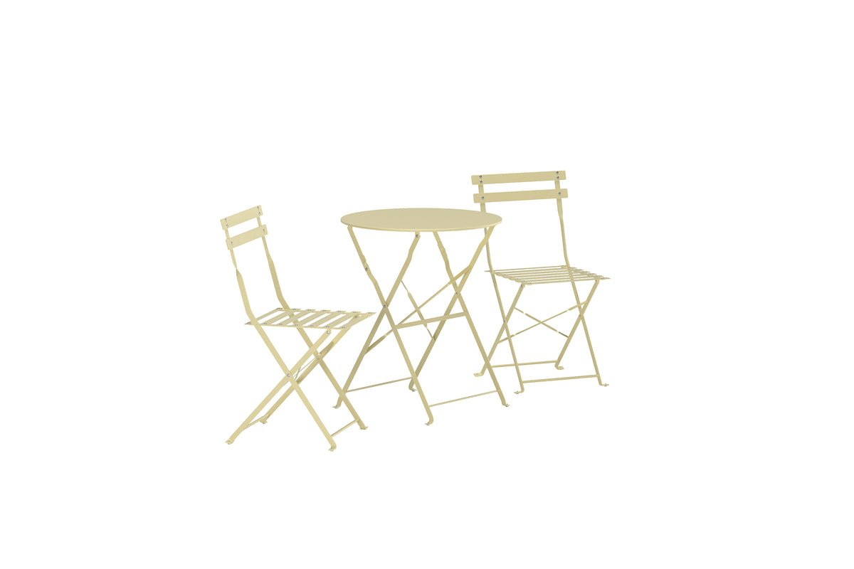 Garten Loungeset Elion – 3-teiliges Set mit rundem Tisch in 3 Farben