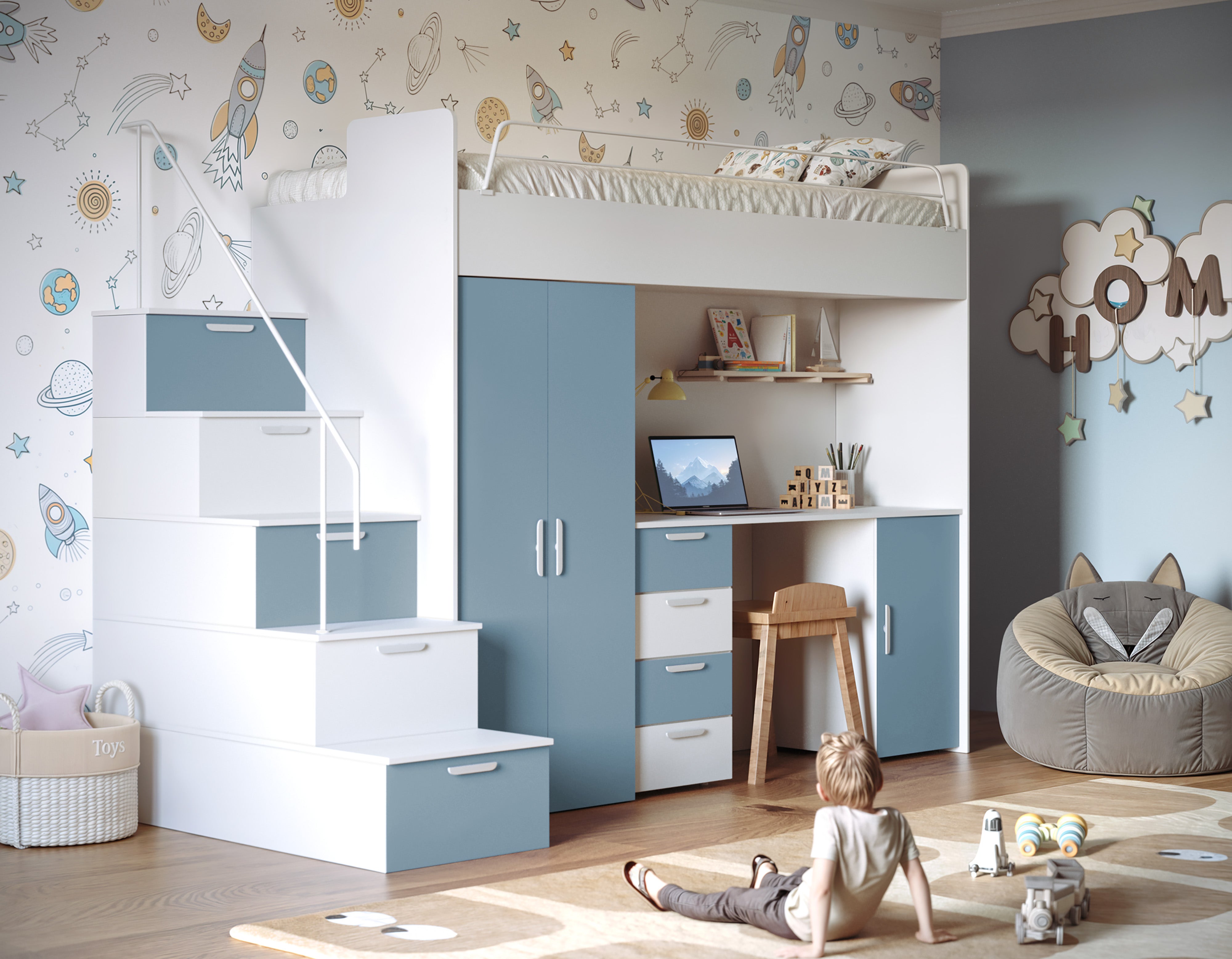 Kinderhochbett Dream Matte Oberfläche