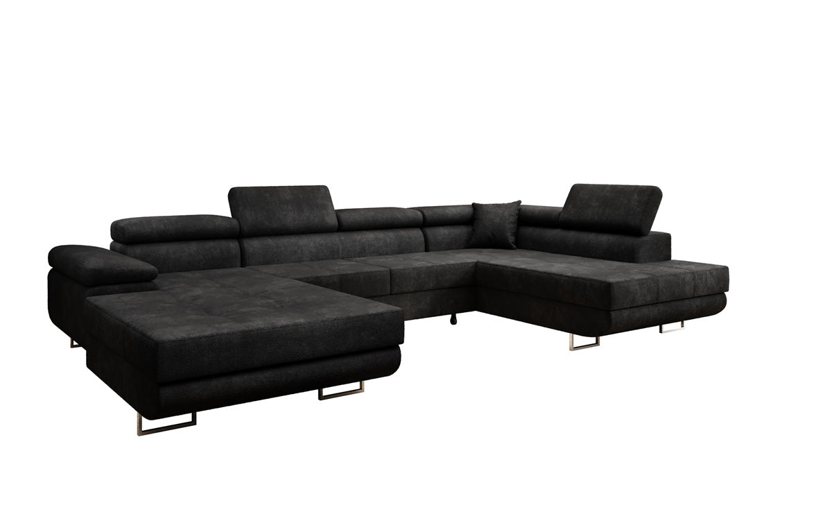 Designer Sofa Lago mit Schlaf - und Klappfunktion in Bouclé