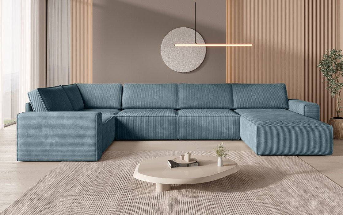 Modulare Sofalandschaft U Yuma aus Cord
