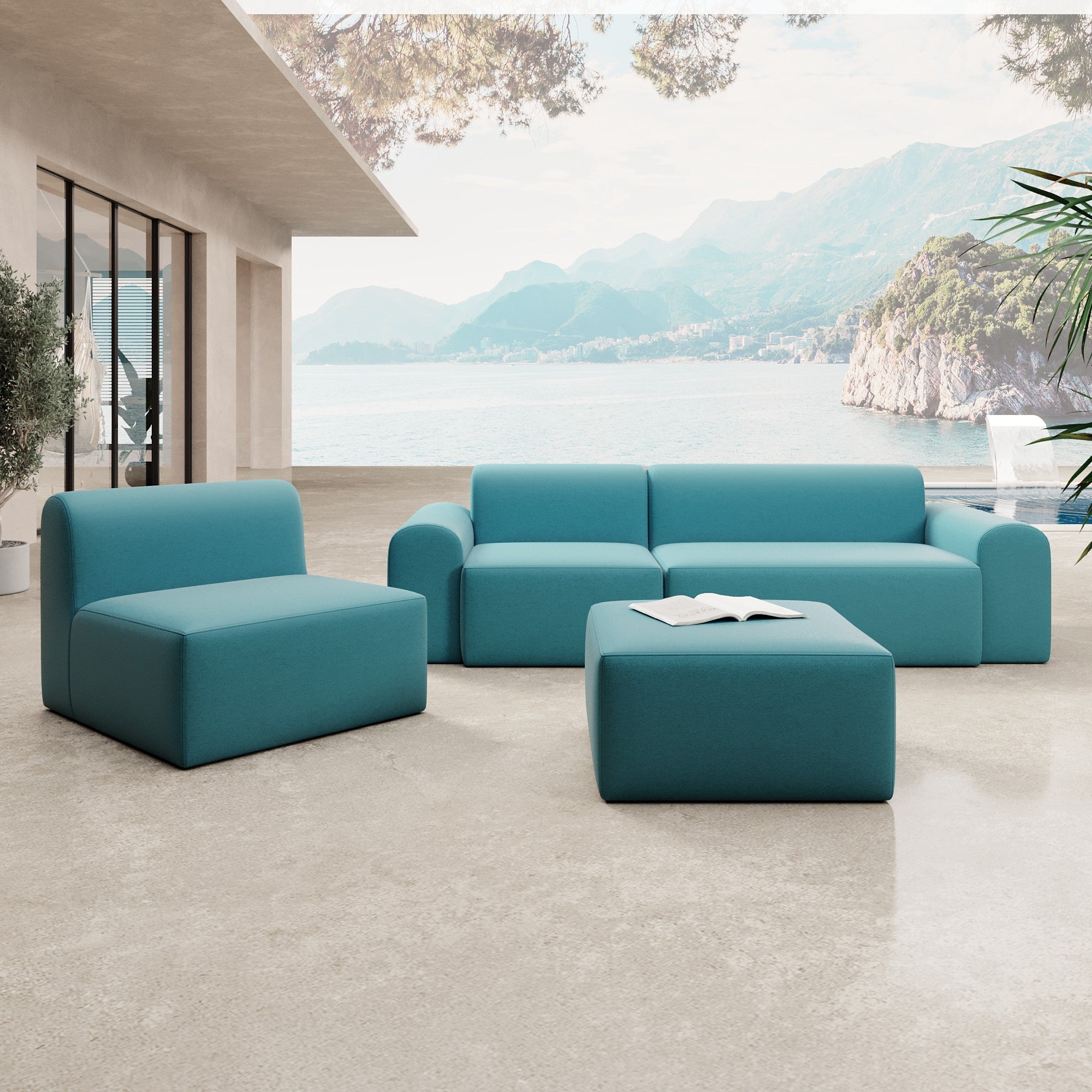 Modulares Gartensofa Relax Set Open