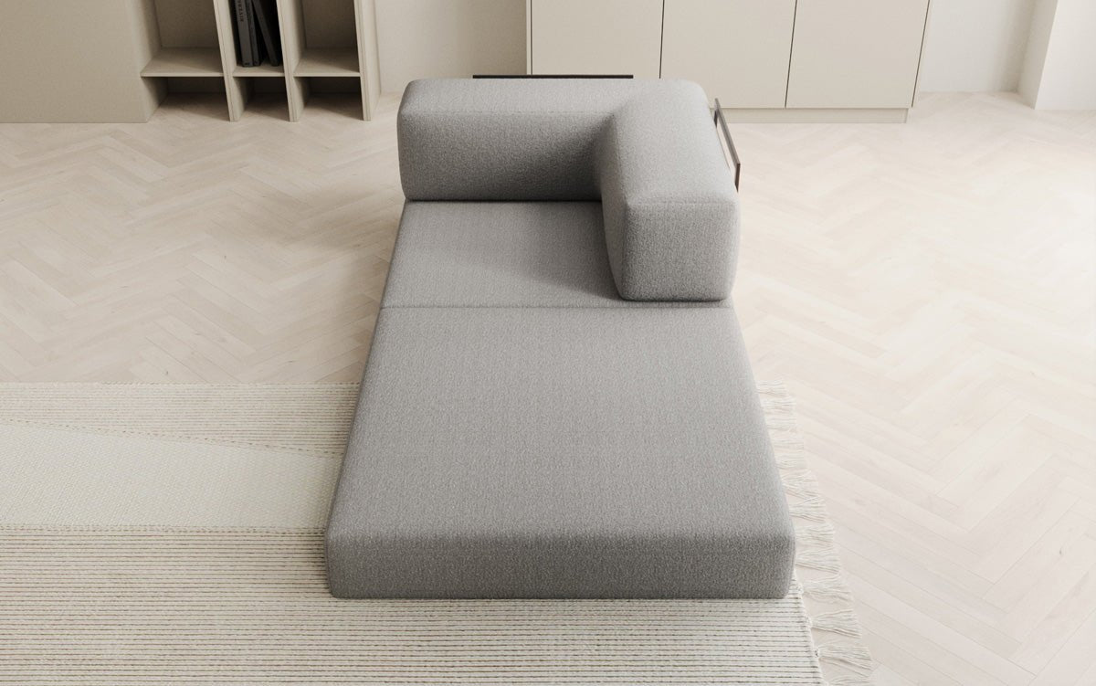 Dizajnové kreslo Lazy v bouclé