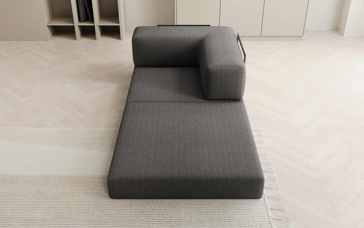 Dizajnové kreslo Lazy v bouclé