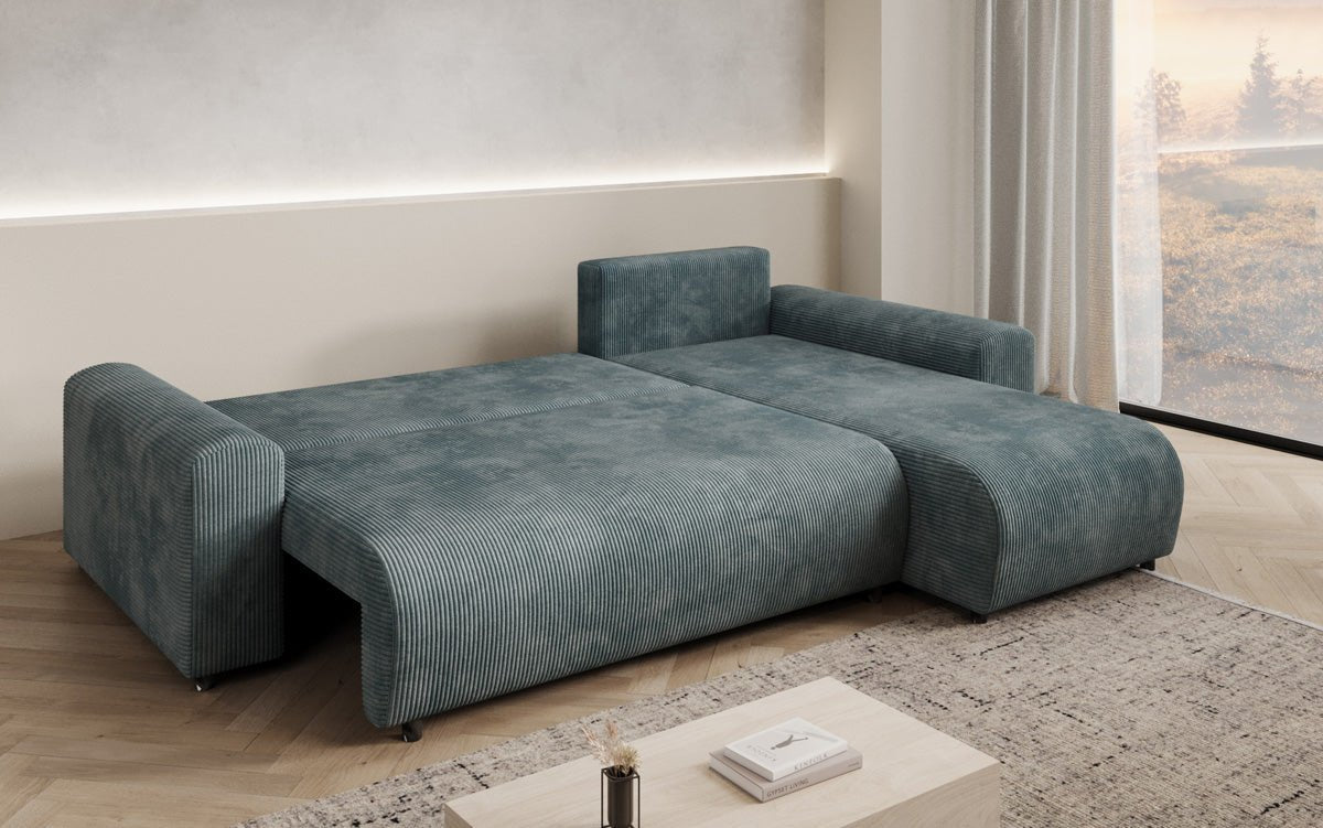 Designer Sofa Hanna mit Schlaffunktion und Stauraum