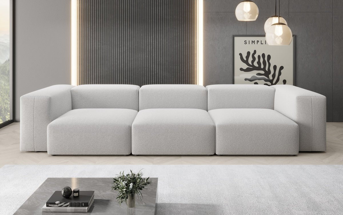 Designer 3 Sitzer Sofa Snug in Bouclé