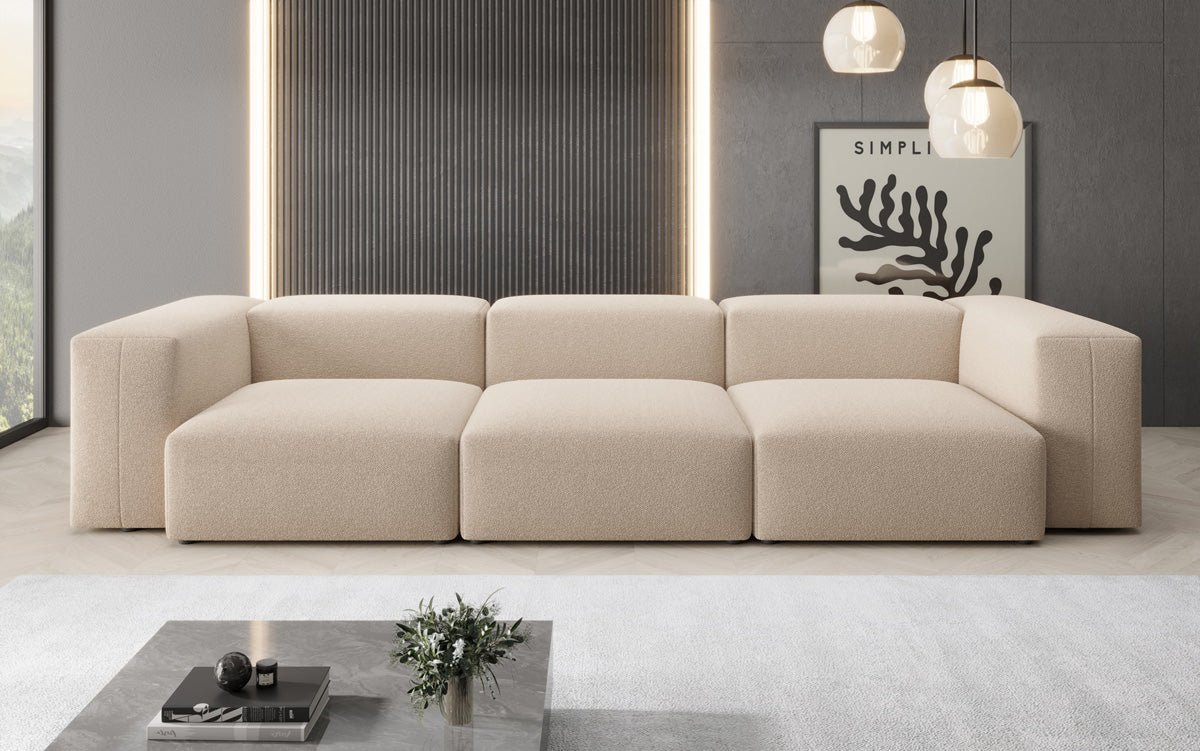Designer 3 Sitzer Sofa Snug in Bouclé