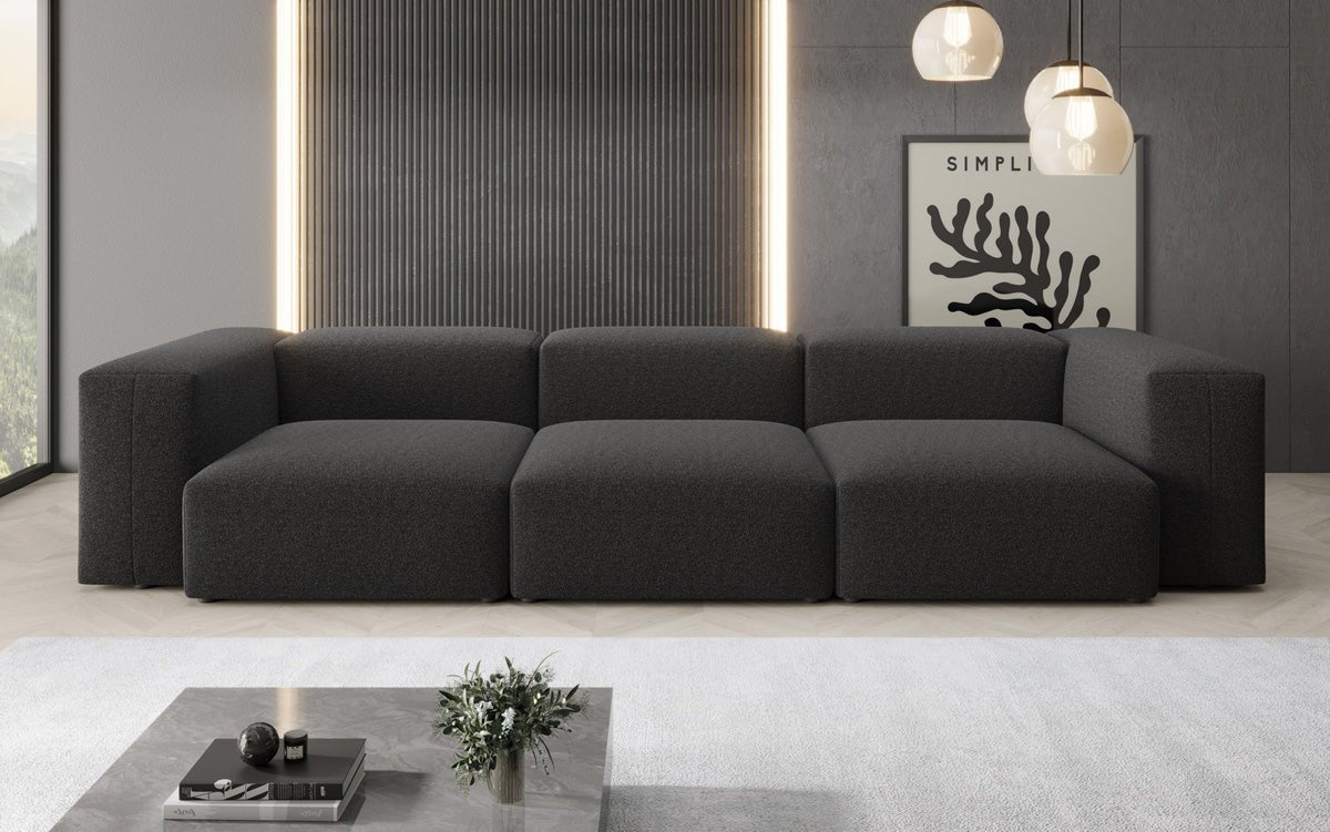 Designer 3 Sitzer Sofa Snug in Bouclé