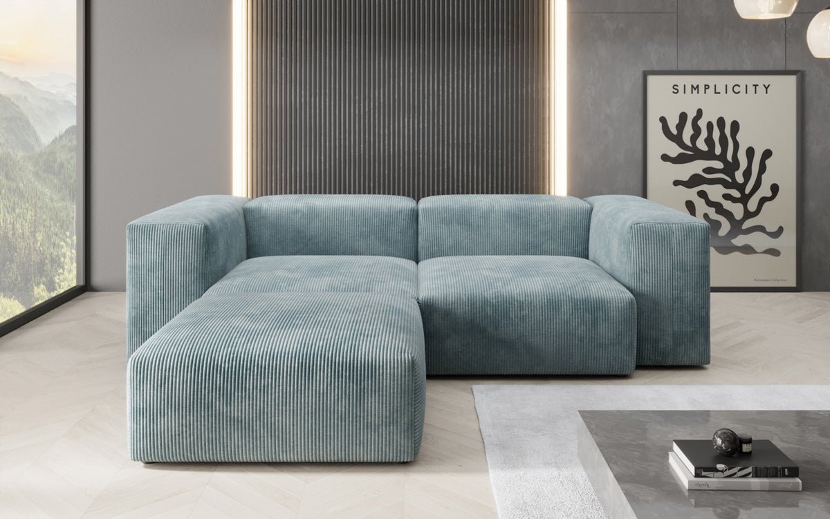 Designer L Sofa Snug Mini in Cord