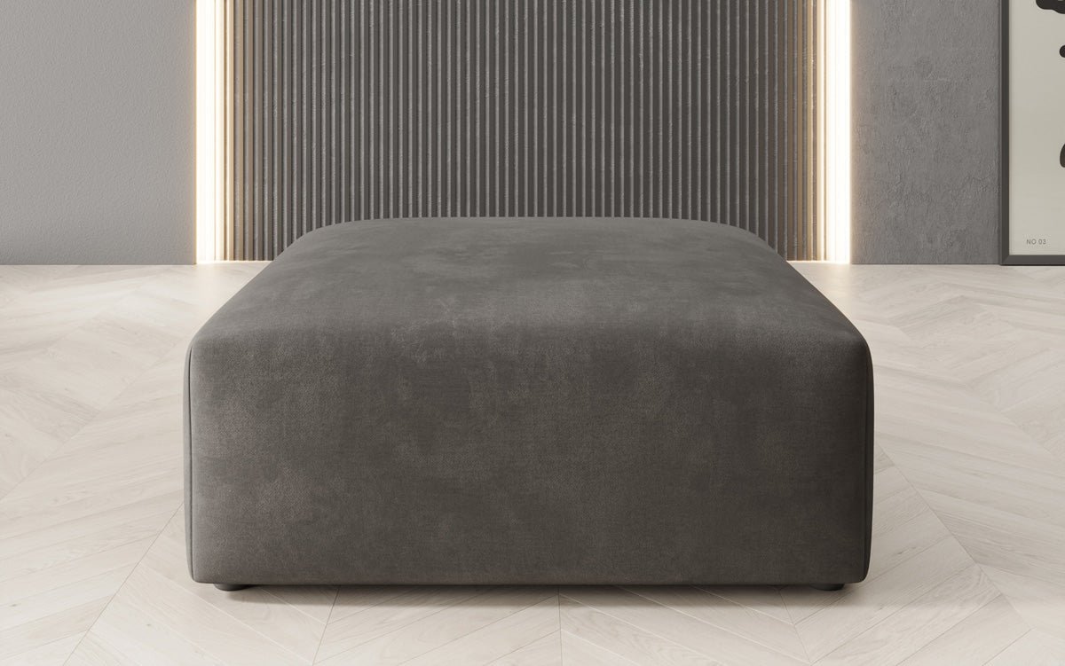 Beistellhocker 80 cm Snug aus Samt