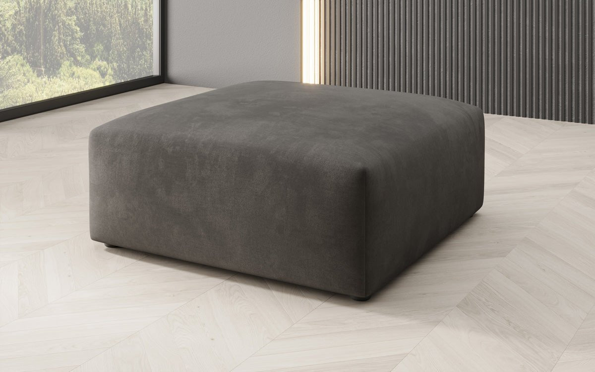 Beistellhocker 80 cm Snug aus Samt