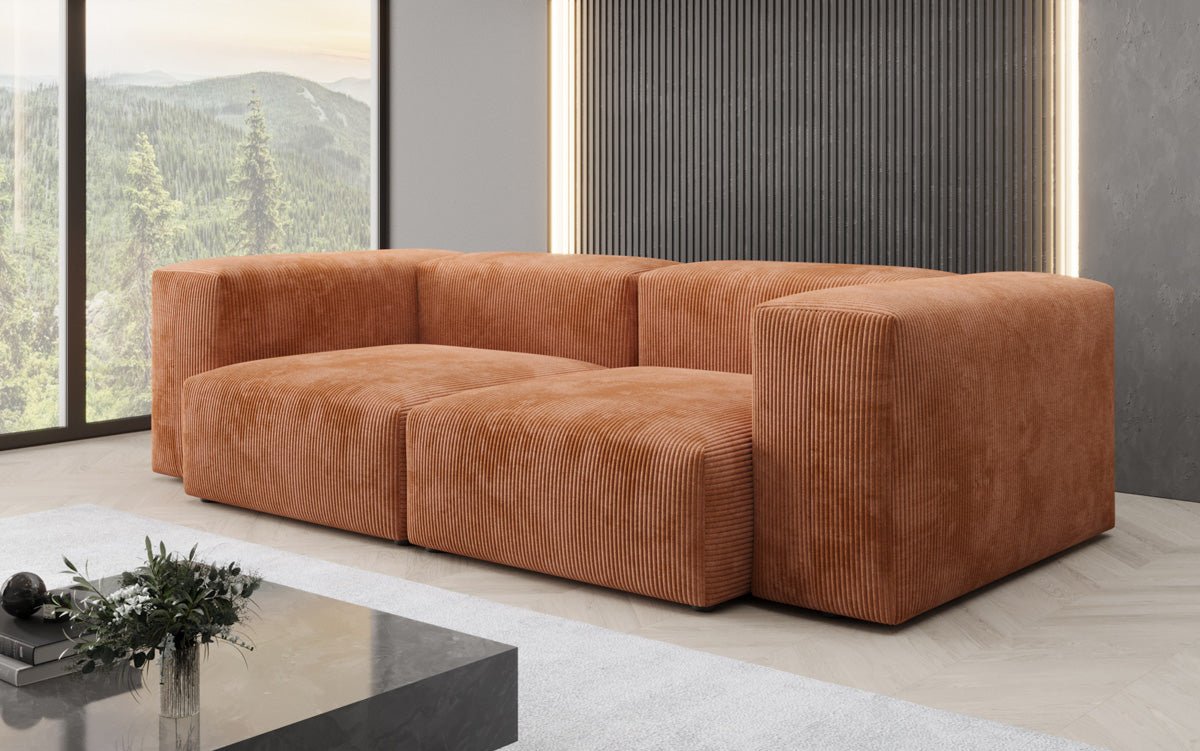 Designer 2 Sitzer Sofa Snug in Cord