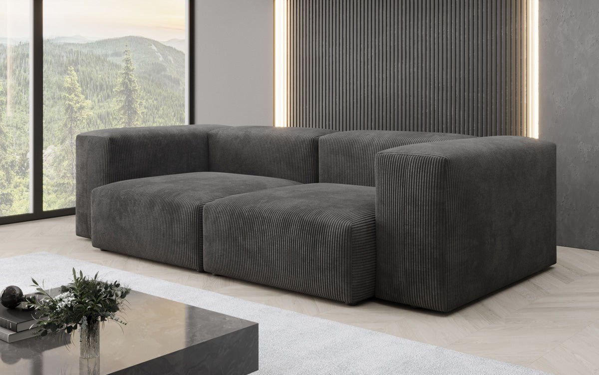 Designer 2 Sitzer Sofa Snug in Cord