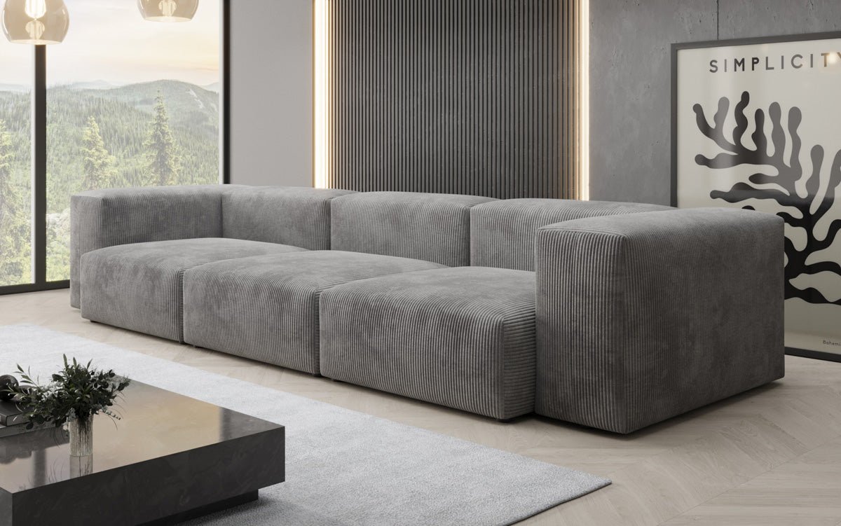 Designer 3 Sitzer Sofa Snug in Cord