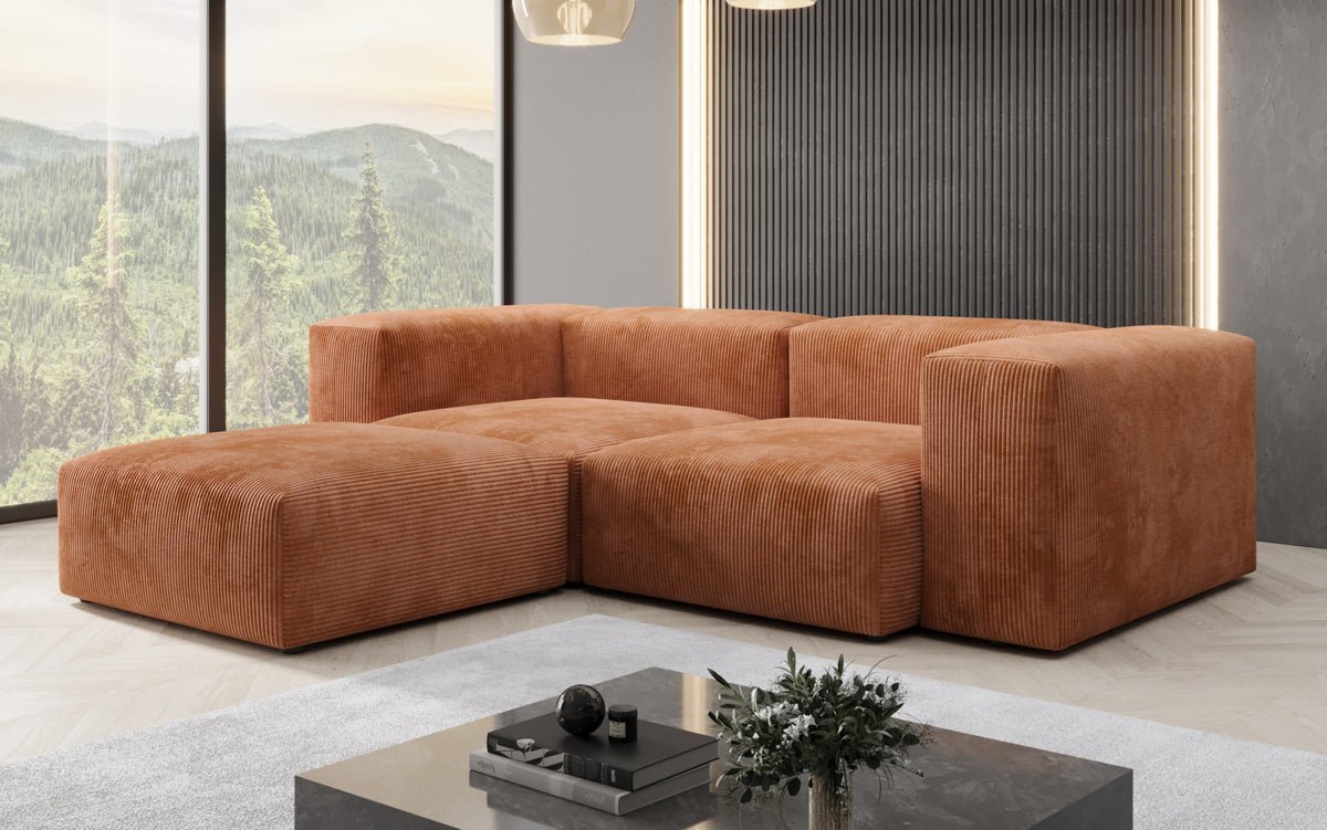 Designer L Sofa Snug Mini in Cord