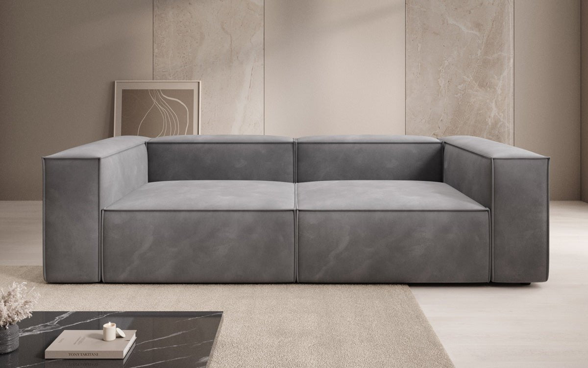 Designer Sofa Lesley 3 Sitzer in Samt