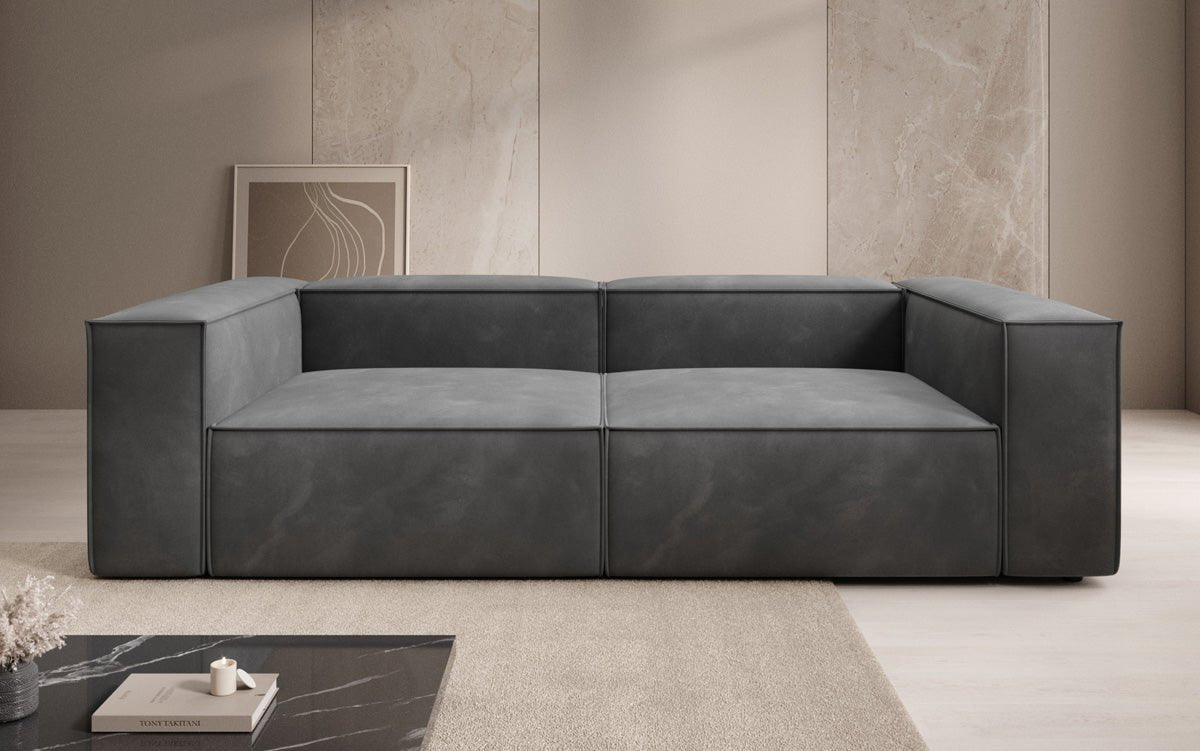Designer Sofa Lesley 3 Sitzer in Samt