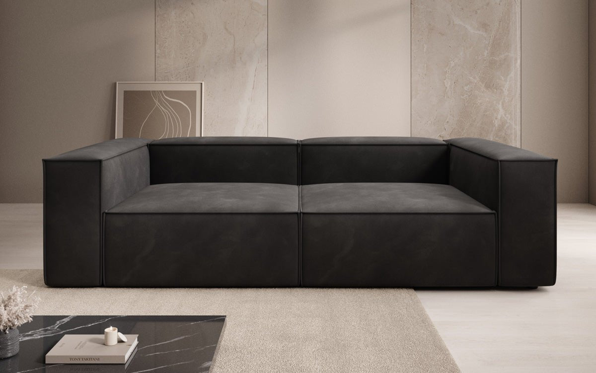 Designer Sofa Lesley 3 Sitzer in Samt