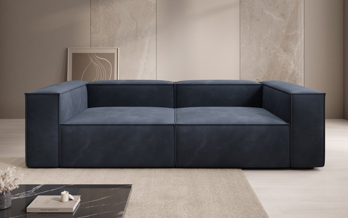 Designer Sofa Lesley 3 Sitzer in Samt