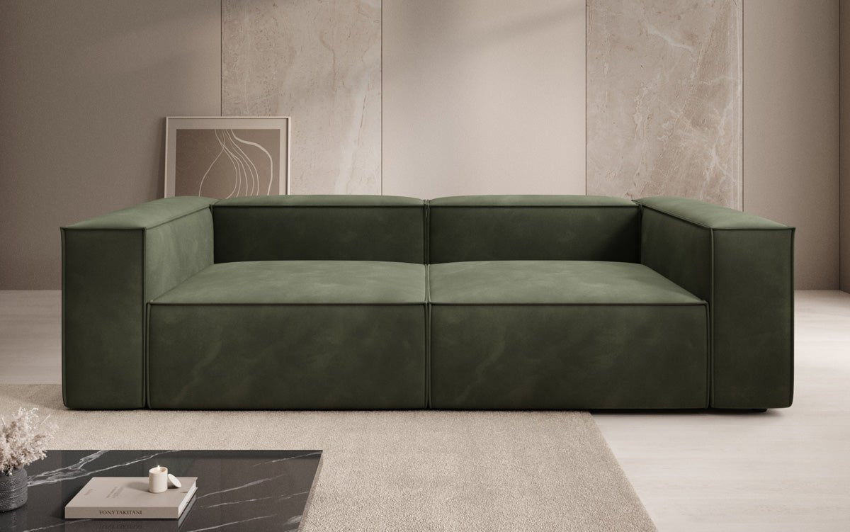 Designer Sofa Lesley 3 Sitzer in Samt