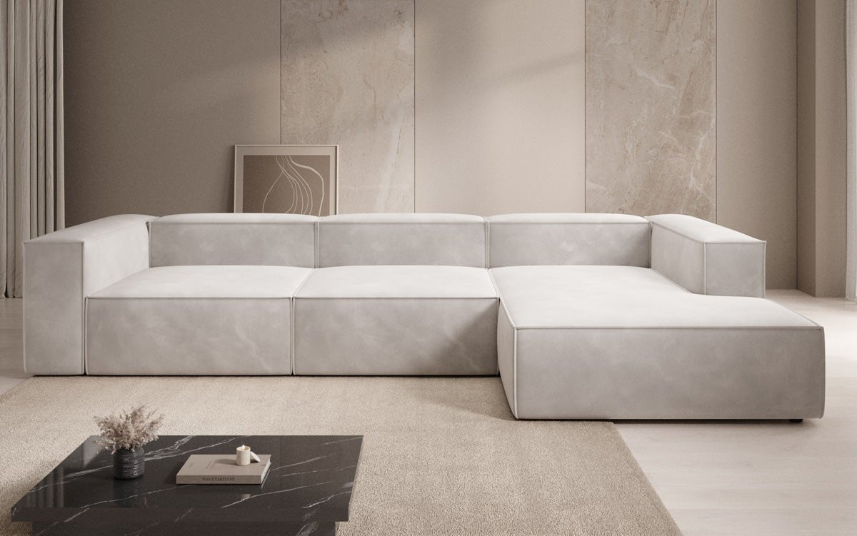Designer Sofa Lesley L in Samt