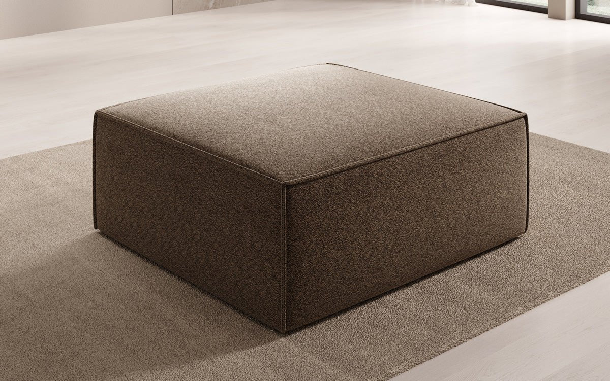 Beistellhocker Lesley in Strukturstoff