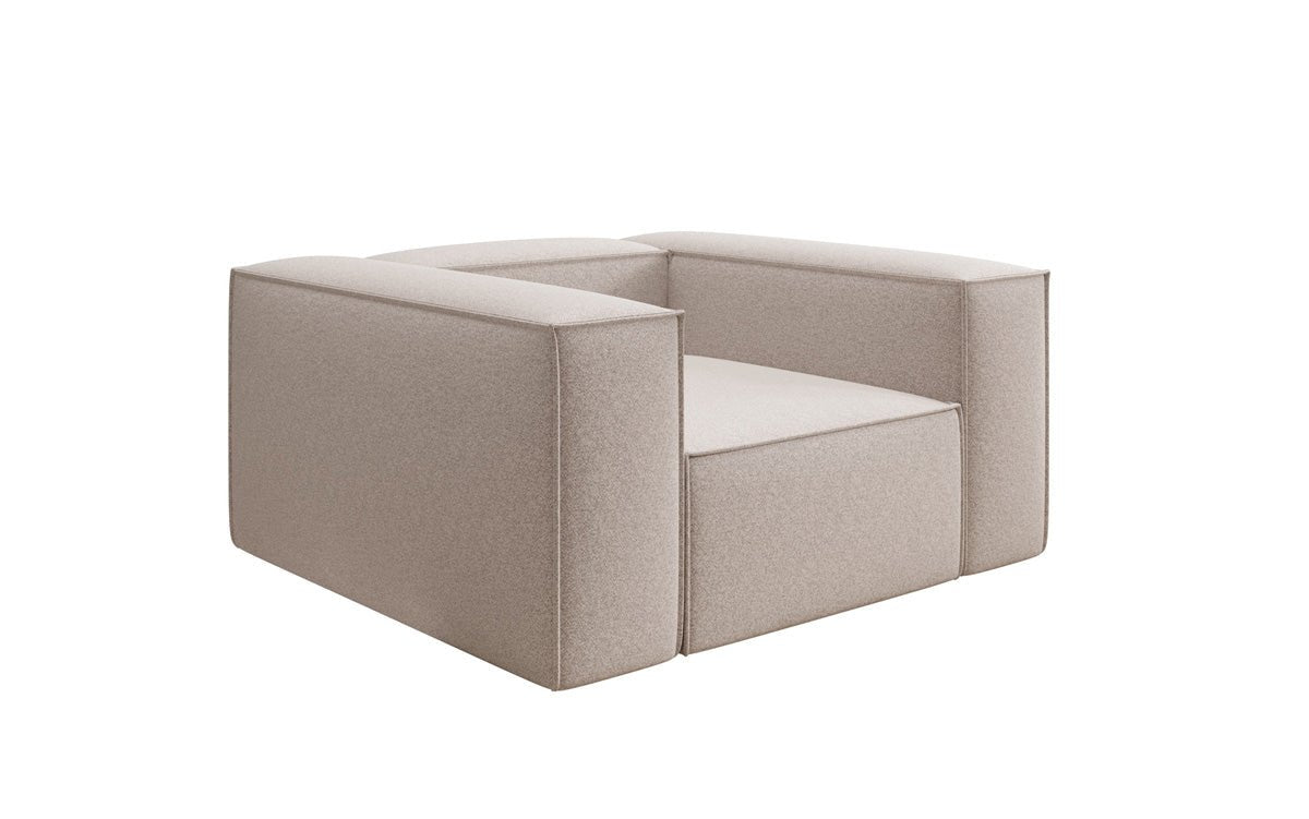 Designer Sofa-Sessel Lesley in Strukturstoff