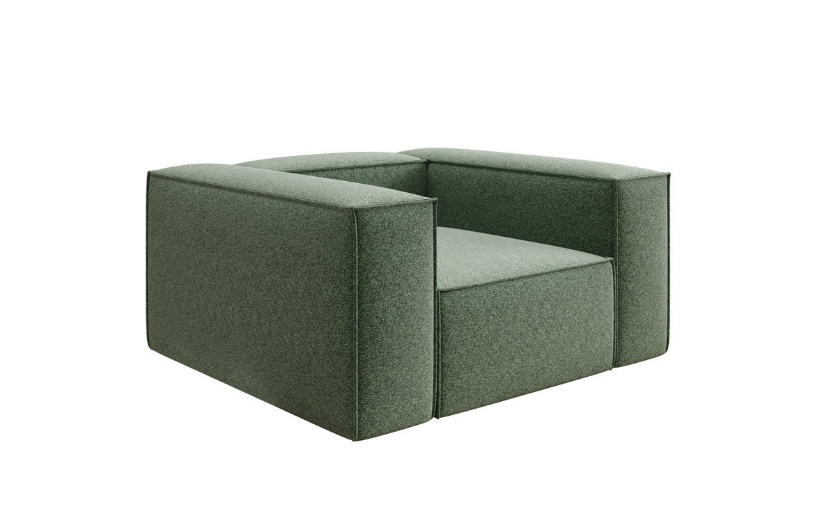 Designer Sofa-Sessel Lesley in Strukturstoff