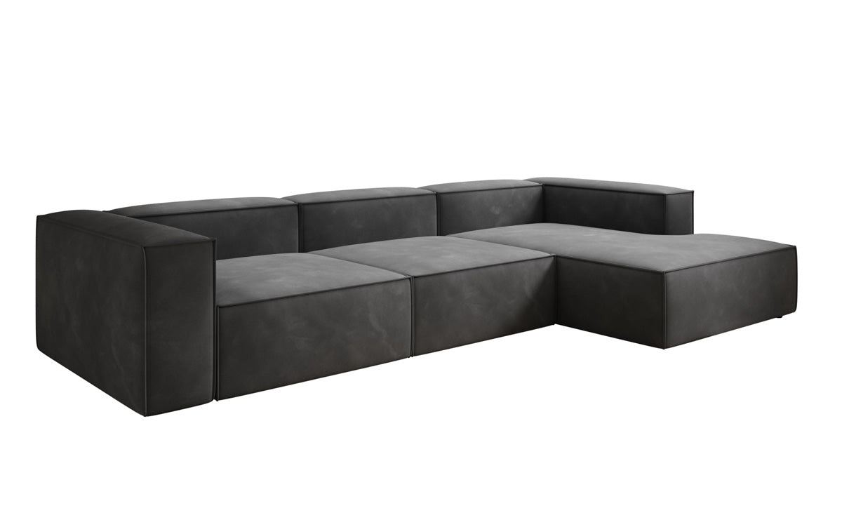 Designer Sofa Lesley L in Samt
