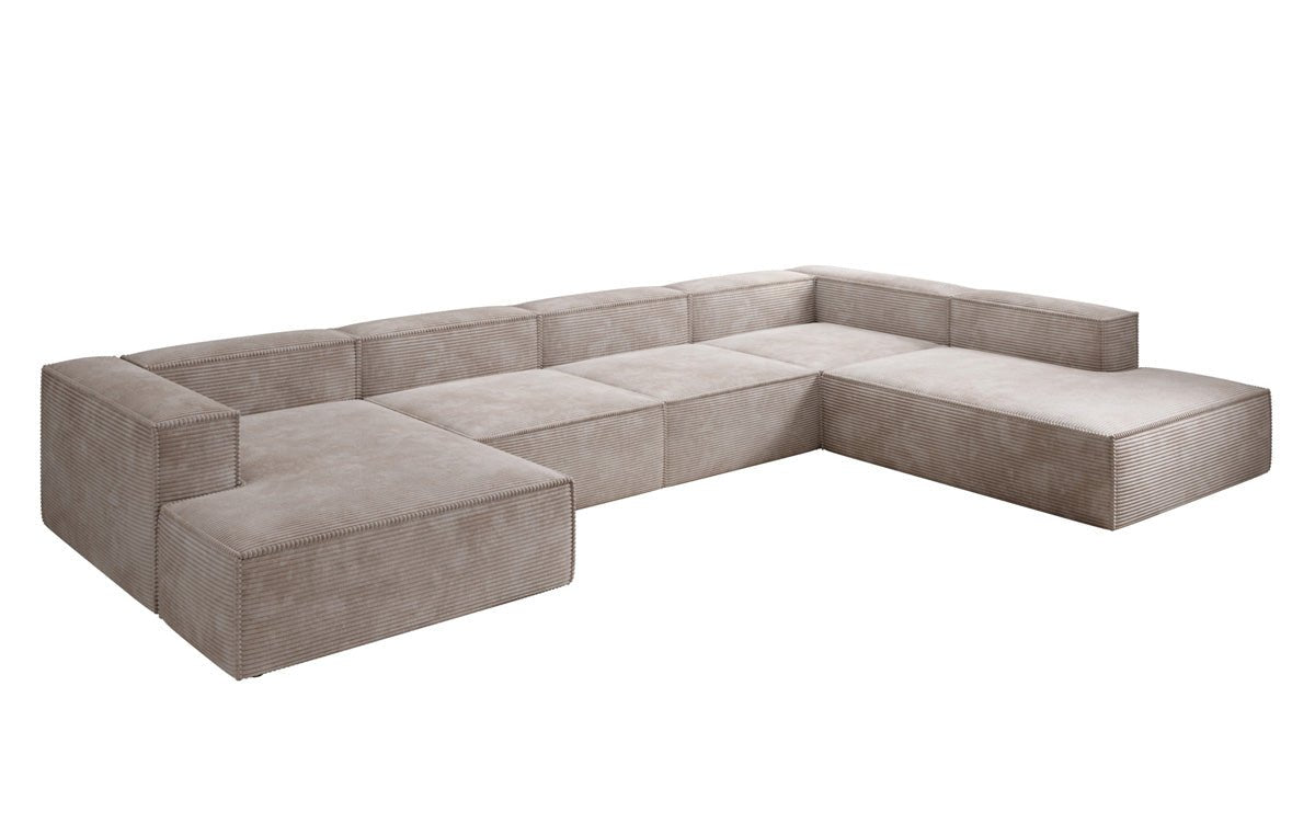 Designer Sofa Lesley U XXL in Cord