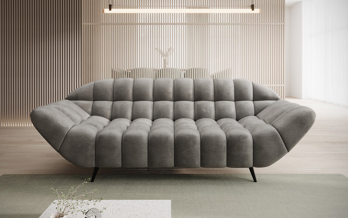 Designer 2 Sitzer Sofa Amora in Samt