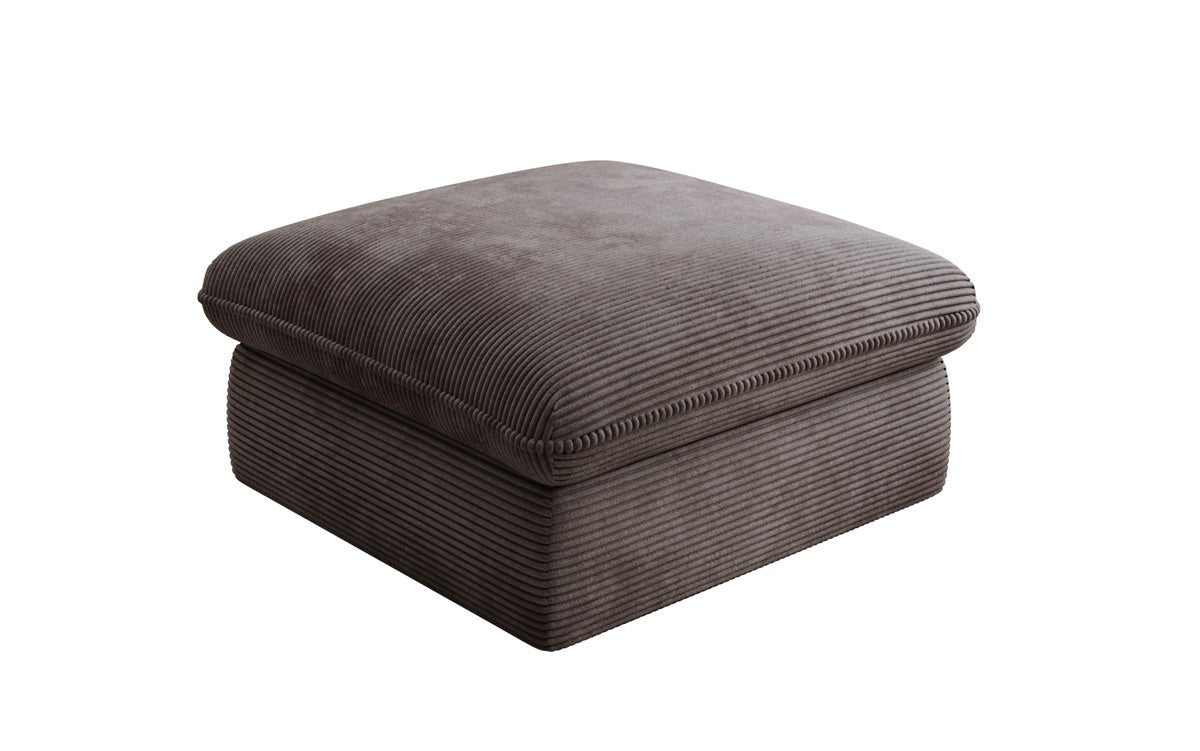 Beistellhocker Cuddle in Cord 90x90cm