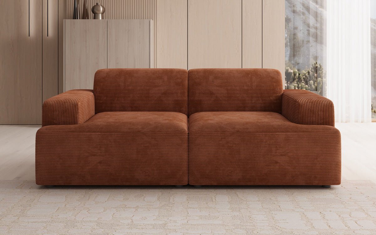 Designer 2 Sitzer Sofa Monza in Cord