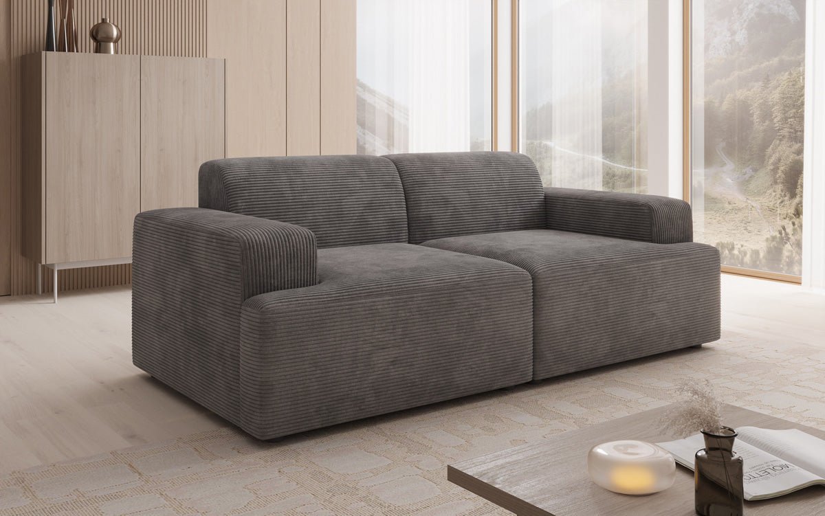 Designer 2 Sitzer Sofa Monza in Cord