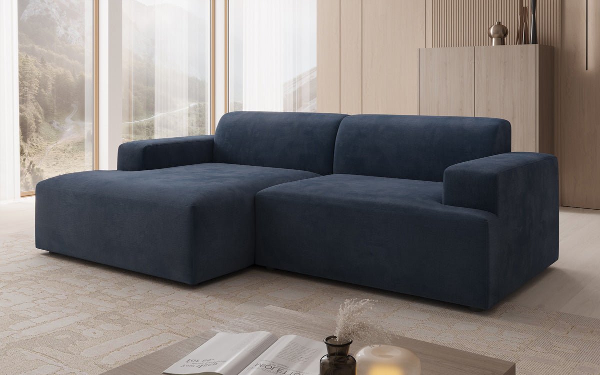 Designer Sofa Monza L in Samt