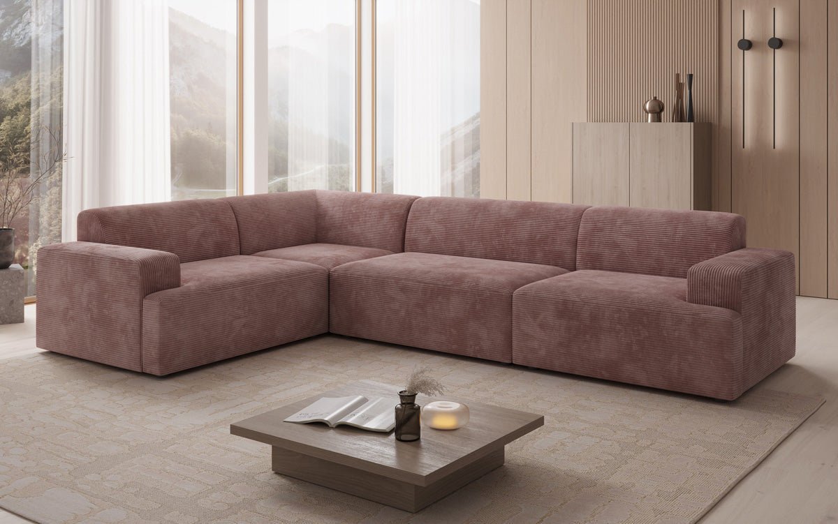 Designer Sofa Monza Wohnlandschaft L in Cord