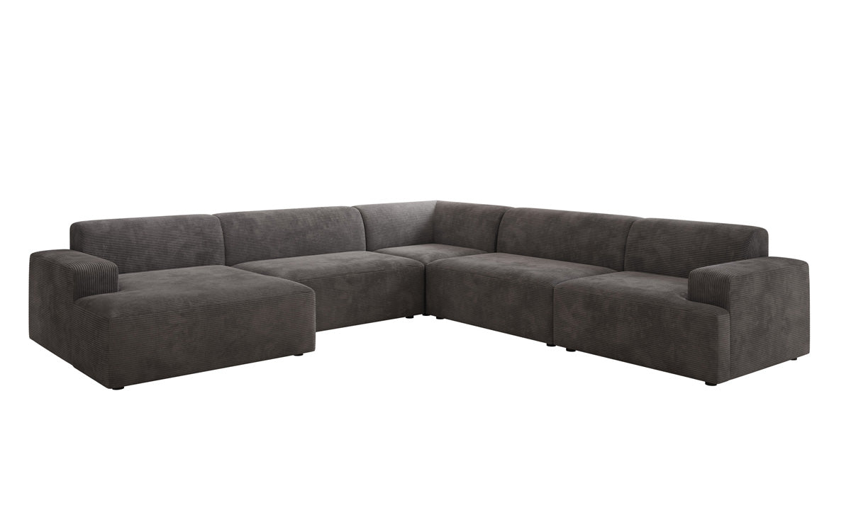 Designer Sofa Monza Wohnlandschaft U XXL in Cord