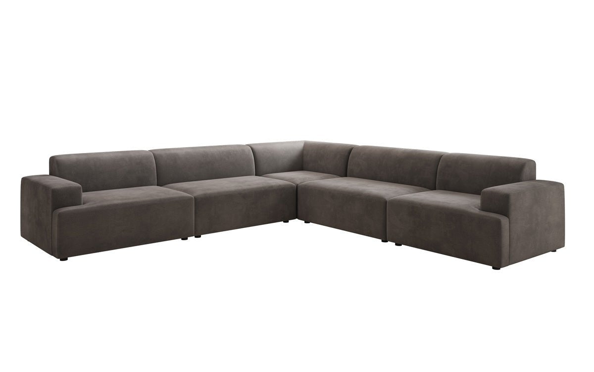 Designer Sofa Monza Wohnlandschaft L XXL in Samt