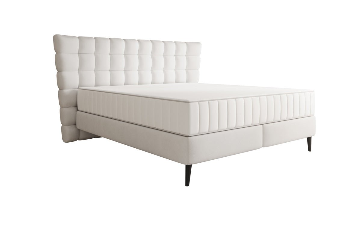 Boxspringbett Alvion in Echtleder