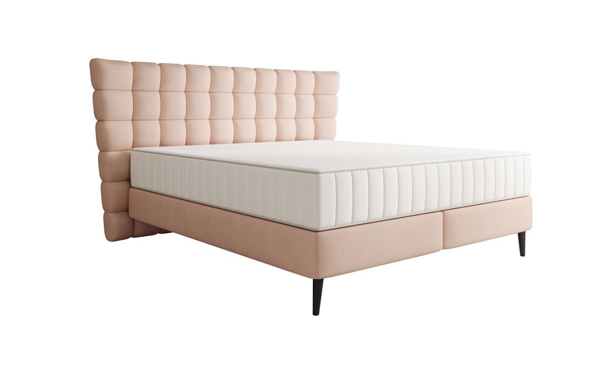 Boxspringbett Alvion in Echtleder