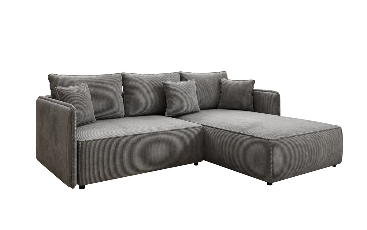 Designer Sofa Marlen mit Schlaf- und Klappfunktion in Cord