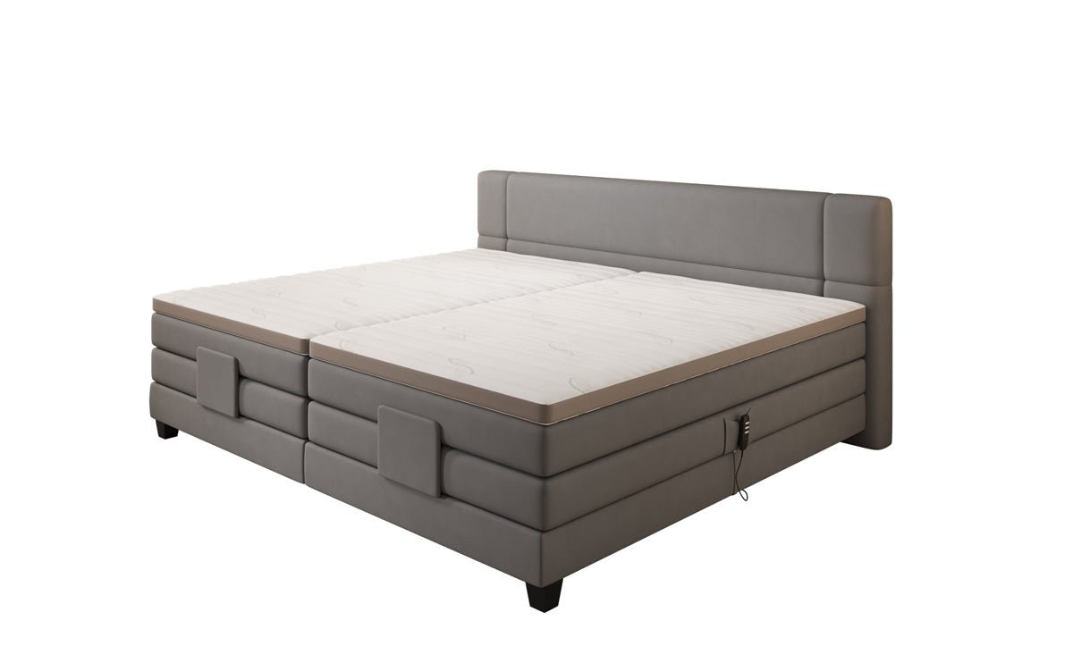 Familien Boxspringbett Noela 220/240x200 elektrisch verstellbar in Stoff