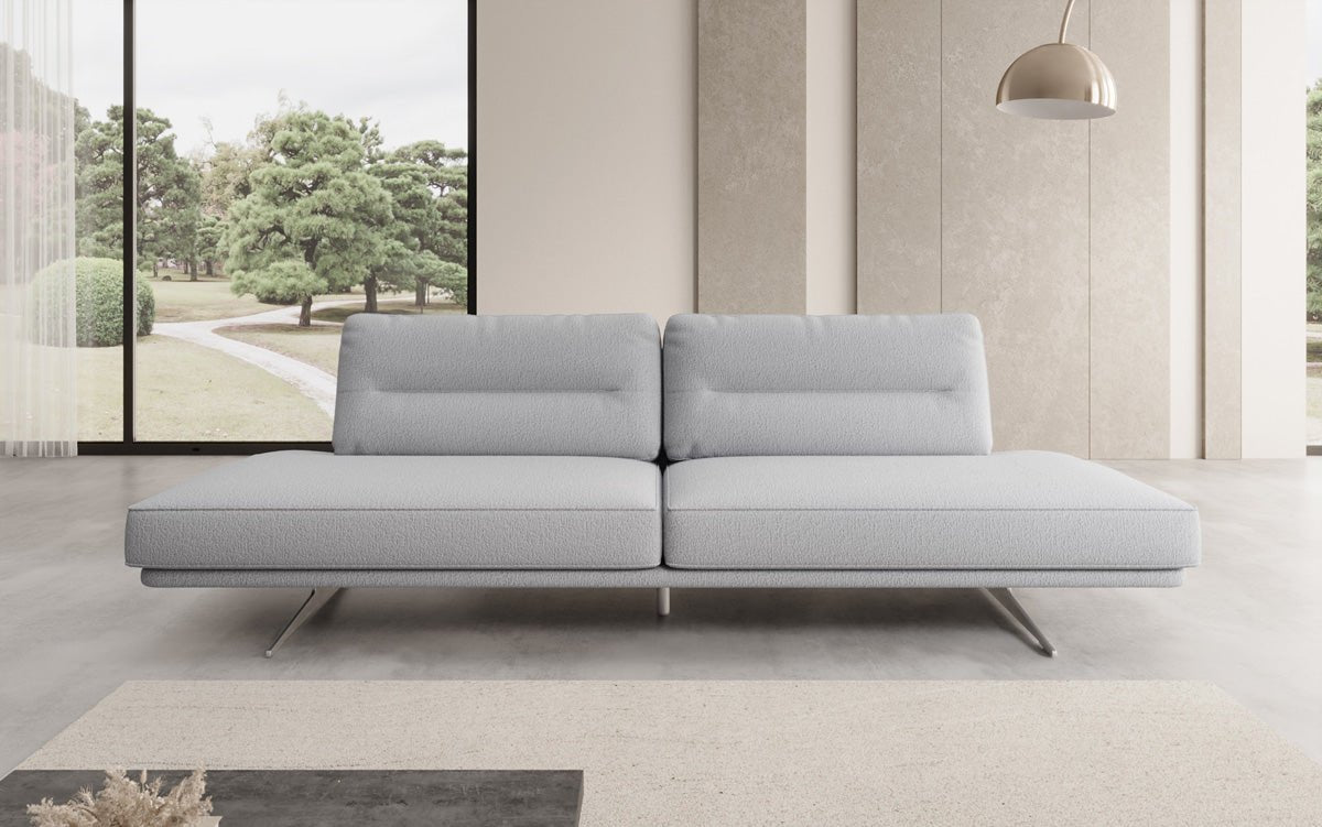 Designer Sofa Torino 3 Sitzer Open in Bouclé